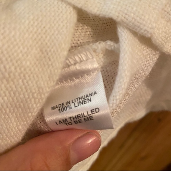 FLAX linen t shirt white wm sz S NWOT - Picture 5 of 5